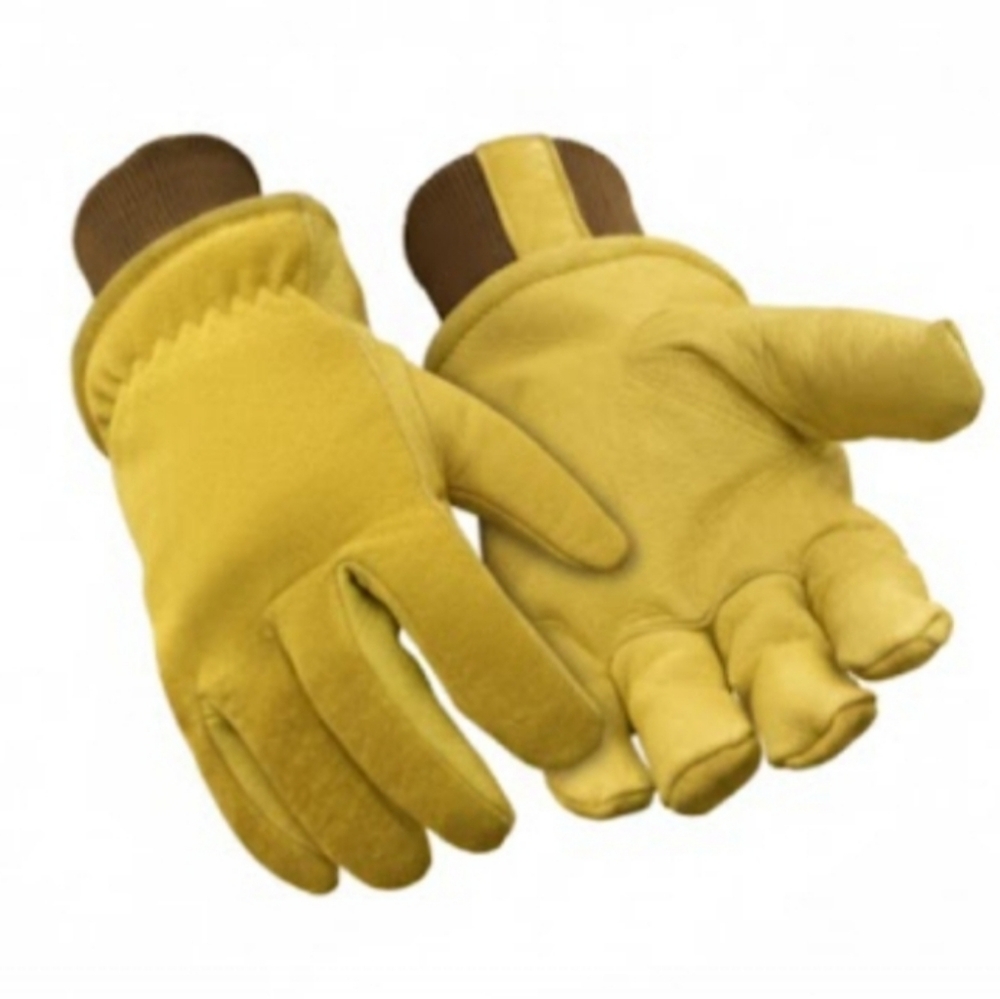 NEW! REFRIGIWEAR Goatskin Leather Suede Gloves Sz Large
